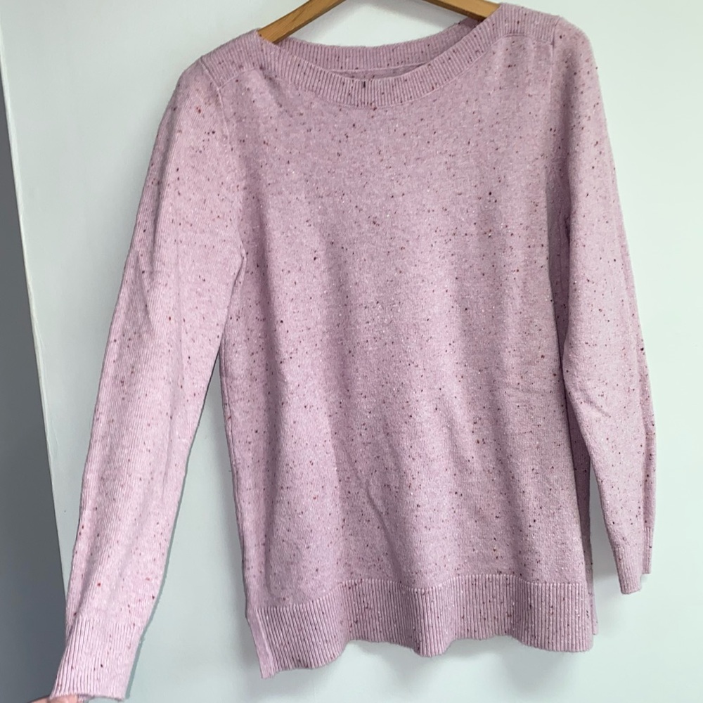 LOFT Pink Sweater, Size Large - Picture 3 of 11